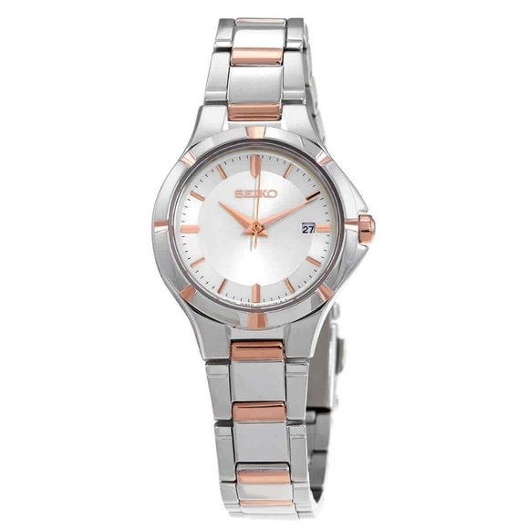 New Seiko White Array Ladies Watch w/ box - Picture 1 of 3